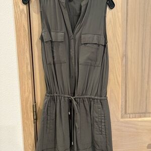 Sleeveless Olive Green Romper